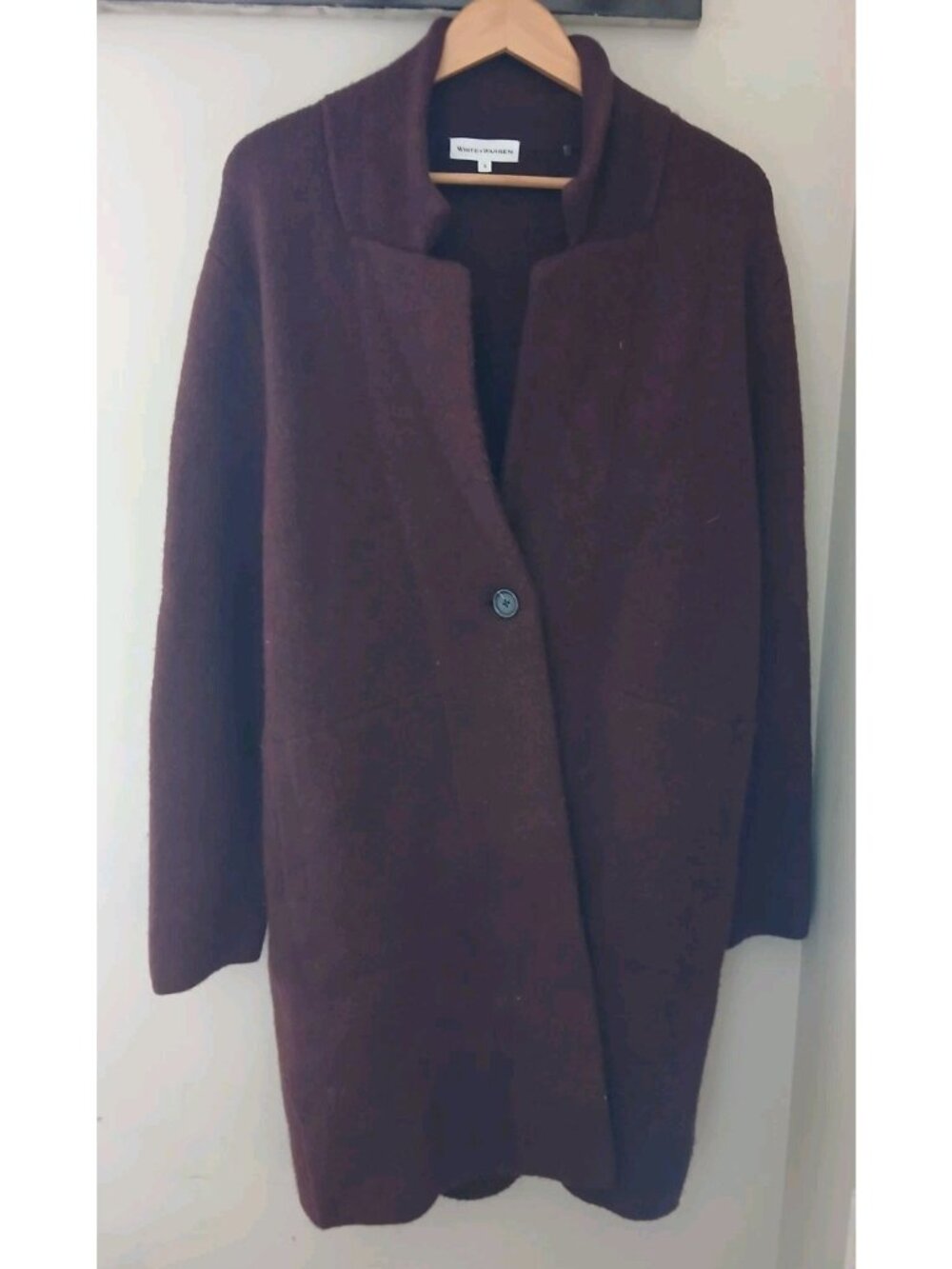 White + Warren Car Coat Coatigan Overcoat